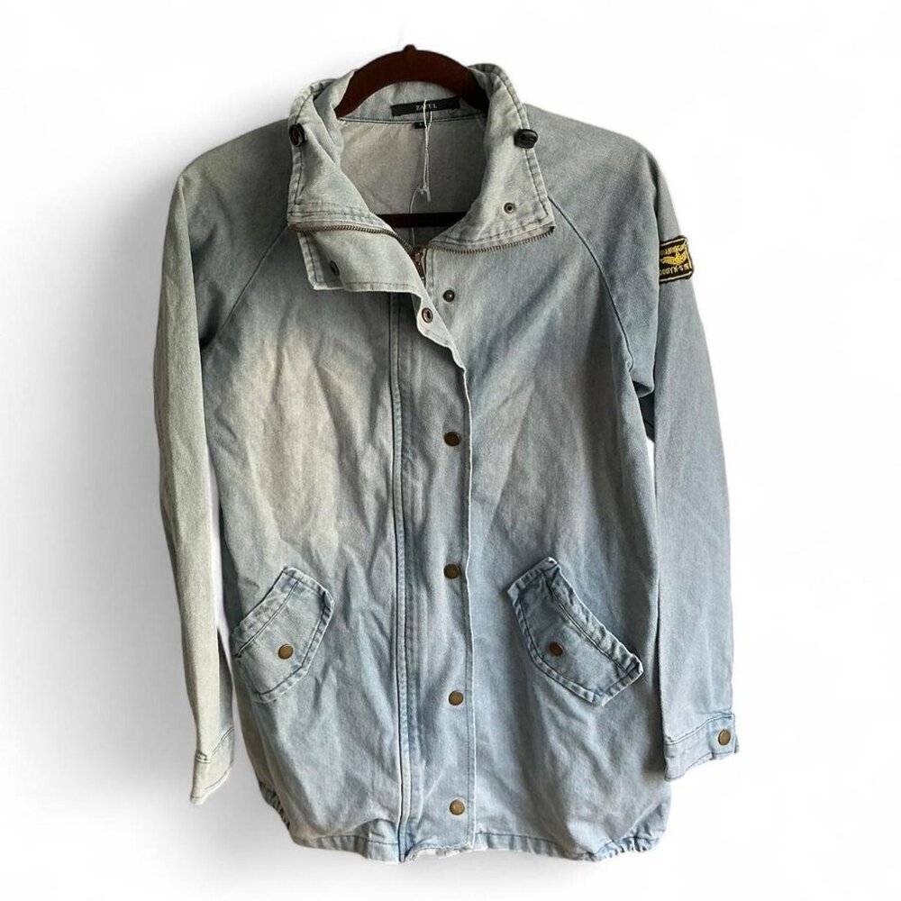 Jean Parka Gooby K-S Patrol‎ Commanding Officer Patch- Light Denim- Collared